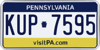 PA license plate KUP7595