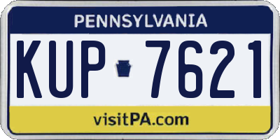 PA license plate KUP7621