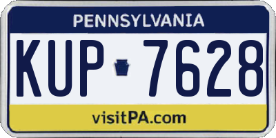 PA license plate KUP7628