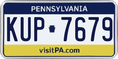PA license plate KUP7679