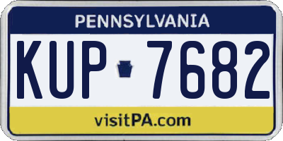 PA license plate KUP7682