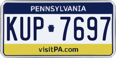 PA license plate KUP7697
