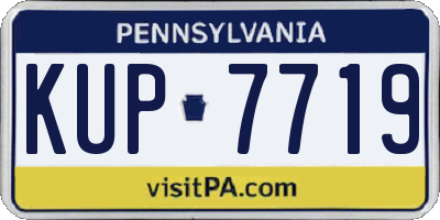PA license plate KUP7719