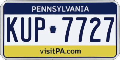 PA license plate KUP7727