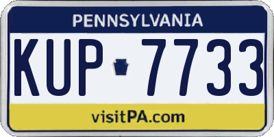 PA license plate KUP7733