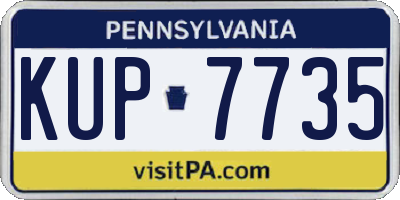 PA license plate KUP7735
