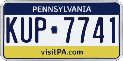 PA license plate KUP7741