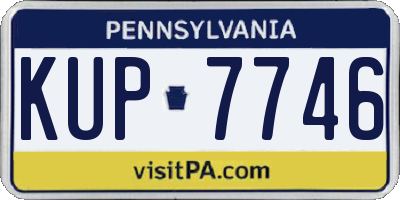 PA license plate KUP7746