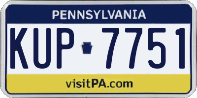 PA license plate KUP7751