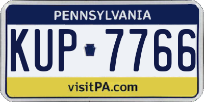 PA license plate KUP7766