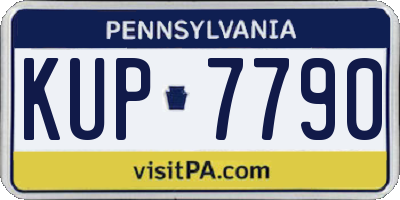 PA license plate KUP7790