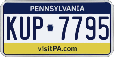 PA license plate KUP7795