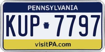PA license plate KUP7797