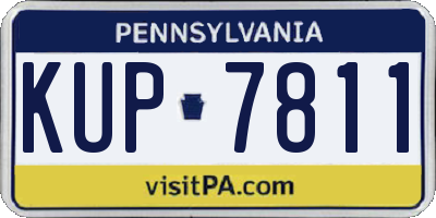 PA license plate KUP7811