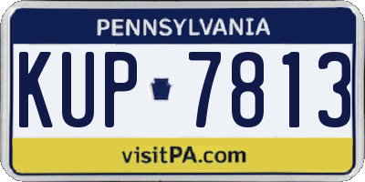 PA license plate KUP7813