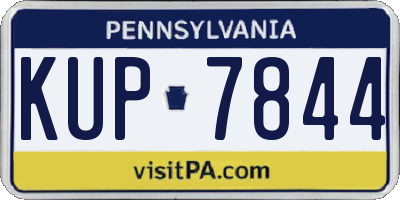 PA license plate KUP7844
