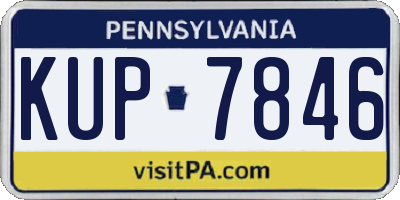 PA license plate KUP7846