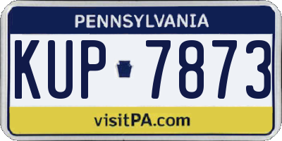 PA license plate KUP7873