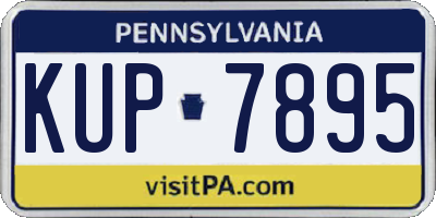 PA license plate KUP7895