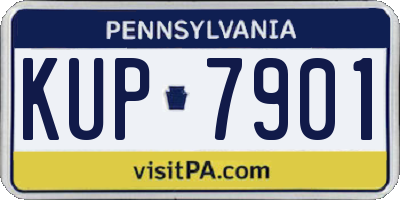 PA license plate KUP7901