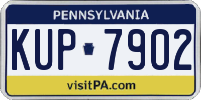 PA license plate KUP7902