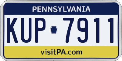 PA license plate KUP7911