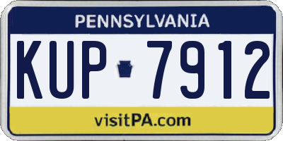 PA license plate KUP7912