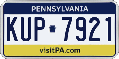 PA license plate KUP7921