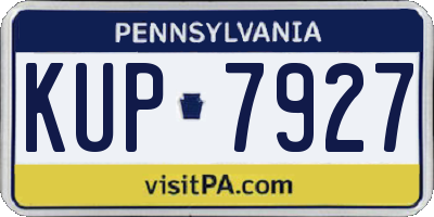 PA license plate KUP7927