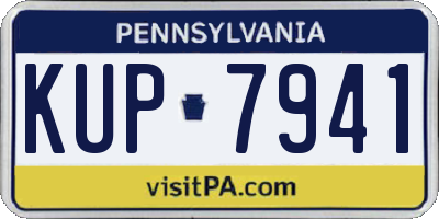 PA license plate KUP7941