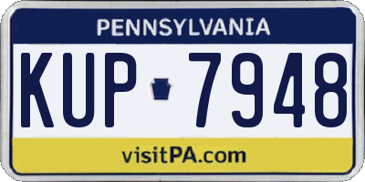PA license plate KUP7948