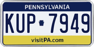 PA license plate KUP7949