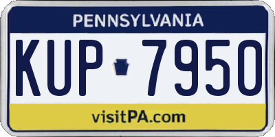 PA license plate KUP7950