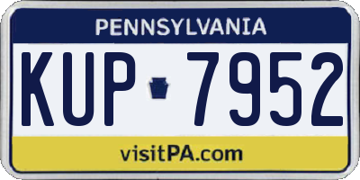 PA license plate KUP7952