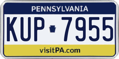 PA license plate KUP7955