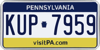 PA license plate KUP7959
