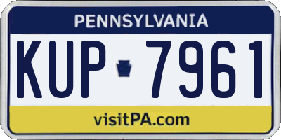 PA license plate KUP7961