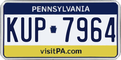 PA license plate KUP7964