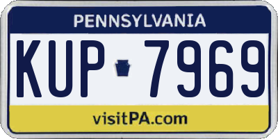 PA license plate KUP7969