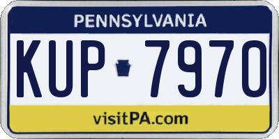 PA license plate KUP7970