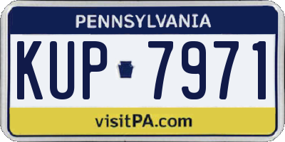 PA license plate KUP7971