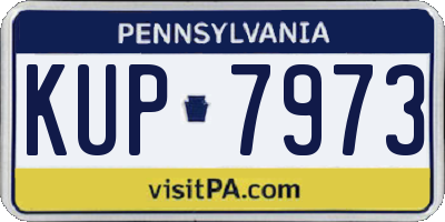PA license plate KUP7973