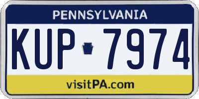 PA license plate KUP7974