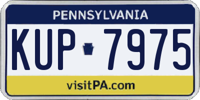 PA license plate KUP7975