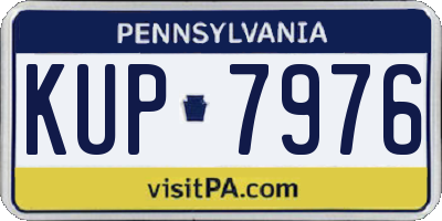 PA license plate KUP7976