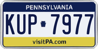 PA license plate KUP7977