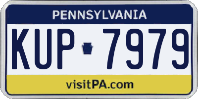 PA license plate KUP7979