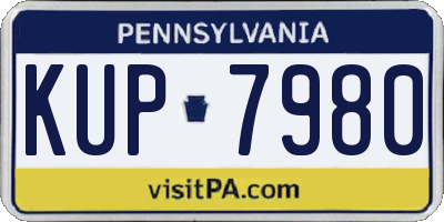PA license plate KUP7980