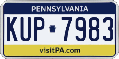 PA license plate KUP7983