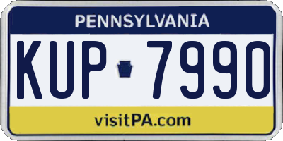 PA license plate KUP7990